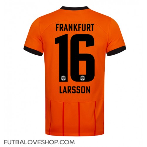 Dres Eintracht Frankfurt Hugo Larsson #16 Tretina 2024-25 Krátky Rukáv